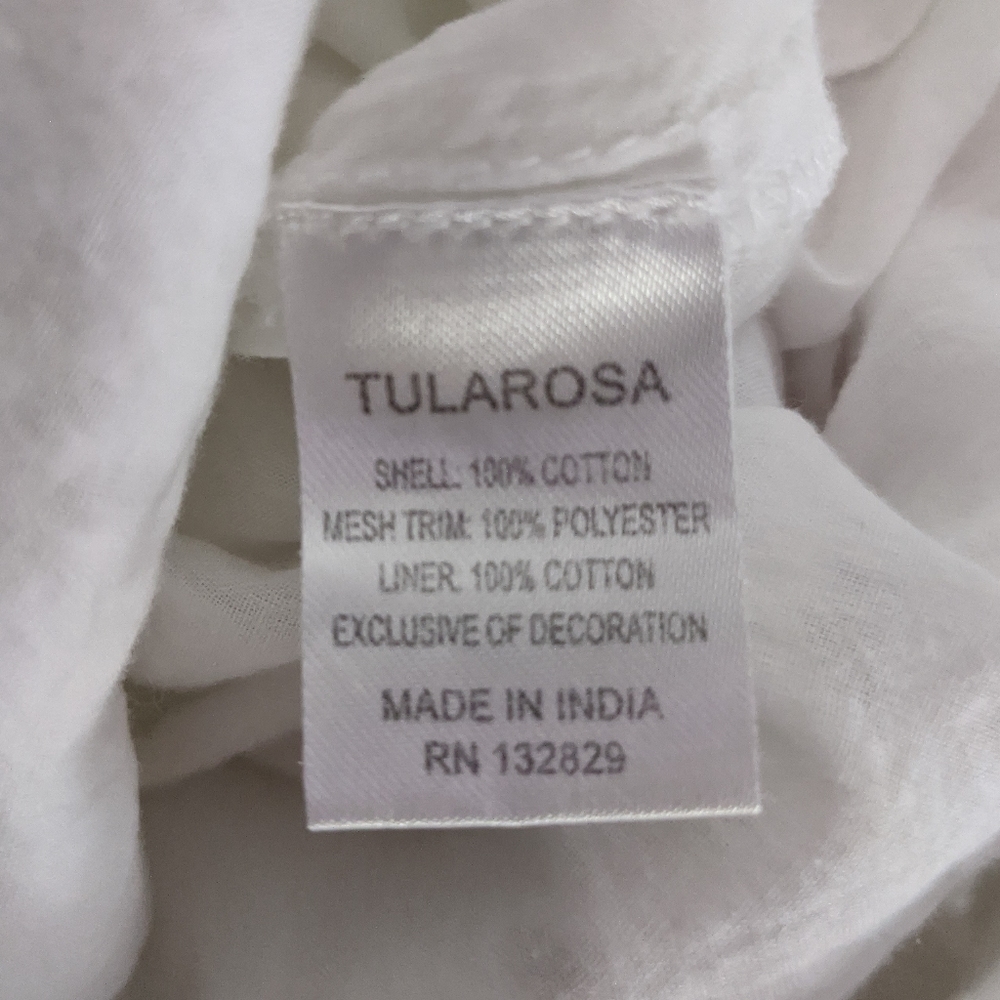 Tularosa Eyelet Clayton Mini Dress in Cloud S EUC - Picture 14 of 14